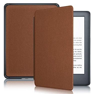Imagem de Capa Slimshell de 15 cm para Kindle 11ª geração 2022 com função automática despertar/hibernar - Capa durável com estampa cruzada (não é adequada para Kindle Paperwhite 11ª)