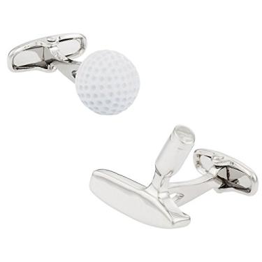 Imagem de Punho de pimenta rachado - Bola de golfe e abotoaduras de putter com caixa de apresentação