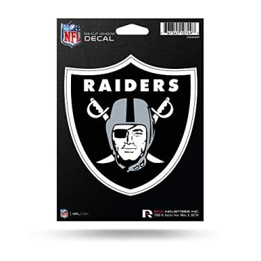 Imagem de Rico Industries NFL Football Las Vegas Raiders decalque médio cortado em matriz, 12,7 cm x 17,8 cm