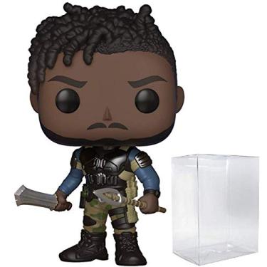 Imagem de Marvel: Pantera Negra – Boneco Pop! de vinil de Erik Killmonger sem máscara (embalado com capa protetora de caixa pop)