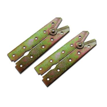 Imagem de Kit de substituição de dobradiça de escada pivô de madeira com parafusos giratórios acessórios de haste em V 2 peças