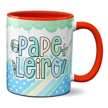 Imagem de Caneca Papeleiro Presente Material Escolar Papelaria (Vermelha)