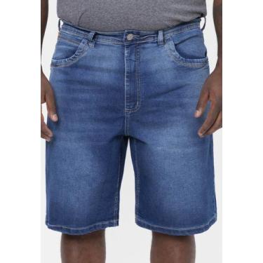 Imagem de Bermuda Fatal Jeans Plus Size Slim Azul