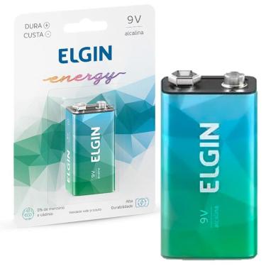 Imagem de Bateria Alcalina 9V Dura+ Blister Com 1 Unidade Elgin ELE000000082158