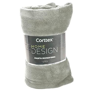 Imagem de Cobertor Microfibra Casal King Manta Coberta Corttex Home Design Antialérgico Super Macio 2,20x2,40 (Cinza)