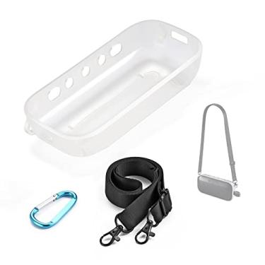 Imagem de HUAYUWA Capa de silicone (com alça) compatível com alto-falante portátil Bose SoundLink Flex Bluetooth