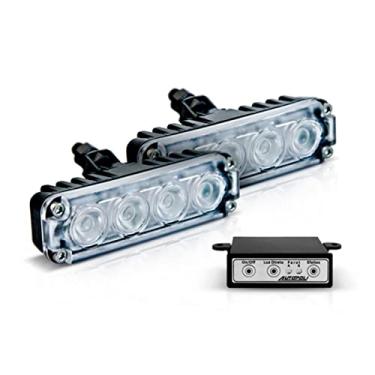 Imagem de Farol Milha Led Slim Kit 12V/24V 9 Efeitos Sendo 3 Efeitos Estrobo 4 Efeitos Safety Car Luz Continua Efeito Randomico Com Todos Os Efeitos