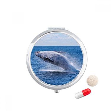 Imagem de Porta-comprimidos, bolso com imagem natural, jubarte do oceano, peixe, ciência, natureza