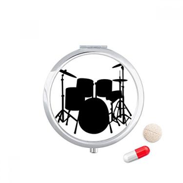 Imagem de Kit de bateria musical com estojo de comprimidos de energia, caixa de armazenamento de medicamentos