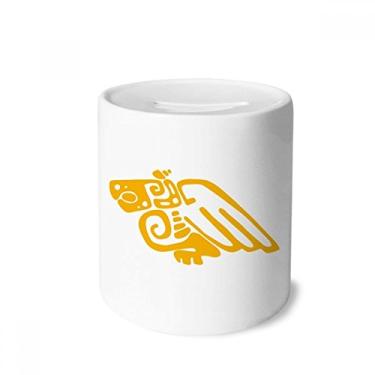 Imagem de DIYthinker Porta-moedas de cerâmica com águia mexicana da antiga civilização do México Totems