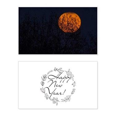 Imagem de Planeta Vermelho Sombra Nebulosa Blue Ano Novo Festival Cartão Bless Mensagem Presente