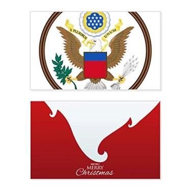 Imagem de Emblema nacional dos Estados Unidos feriado, cartão de felicitações, mensagem de Natal