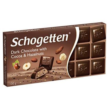 Imagem de Schogetten Dark Chocolate With Cocoa & Hazelnuts (Cacau e Avelãs) 100g