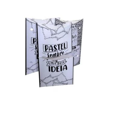 Imagem de 50 Embalagem Caixa para Pastel Delivery Ifood Viagem Pastel Caixa Delivery Pastelaria 50un