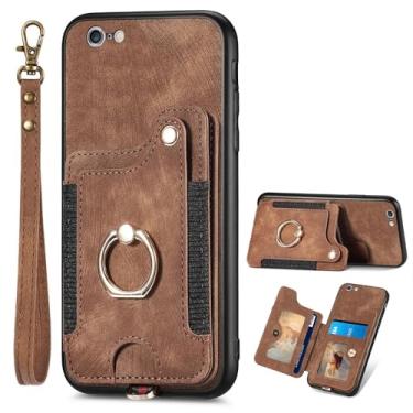 Imagem de Estojo Carteira Flip Compatível com capa para iPhone 6/6s, capa tipo carteira 2 em 1 de...