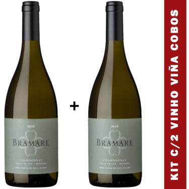 Imagem de Vinho Branco Bramare Valle Uco Chardonnay 750ml Kit C/2