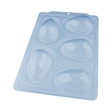 Imagem de Forma BWB Ovo De Páscoa 100g Sp 48 Silicone 3 Partes C/ 1 Un.