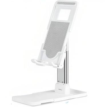 Imagem de Suporte Para Celular Universal Dobrável Articulado Celular Tablet Smartphones Cor Branco