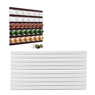 Imagem de Suporte para CáPsulas de Café, VáRios MéTodos de Montagem, Armazenamento de CáPsulas de Café, Grande Capacidade, Bancada Com Economia de Espaço (Branco)