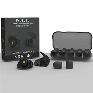 Imagem de IMeBoBo Protetor Auricular Tampão De Ouvido Abafador Auditivo Dormir Ronco Ruidos (PRETO, UNICO)