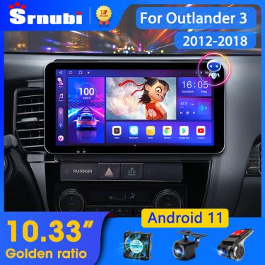 Imagem de Srnubi-rádio do carro Android 11 para Mitsubishi Outlander 3 2012-2018  leitor multimídia  2 Din