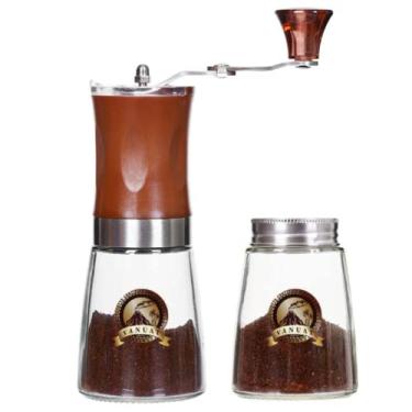 Imagem de VANUAT Moedor de café manual de aço inoxidável com rebarba cônica de cerâmica moedor de café expresso portátil para café gotejamento frio café expresso prensa francesa caixa de presente de cerveja