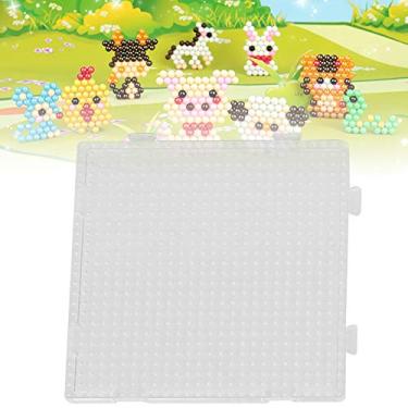 Imagem de Mini Perler, Perler Bead DIY Puzzle para Educação Parental para Modelos de Brinquedos para Crianças Crianças(Quadrado pequeno)