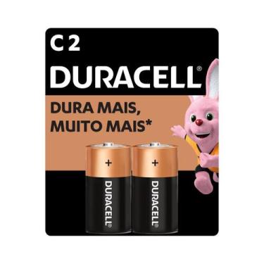 Imagem de Pilha Alcalina C Duracell Bateria Média Lr14 2 Unidades