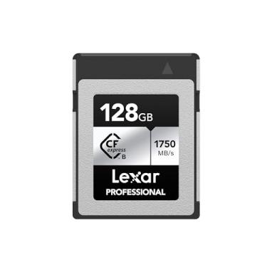 Imagem de Lexar Cartão de memória profissional CFexpress tipo B Silver Series de 128 GB, para fotógrafos, videógrafos, até 1750/1300 MB/s, vídeo 8K (LCXEXSL128G-RNENG)
