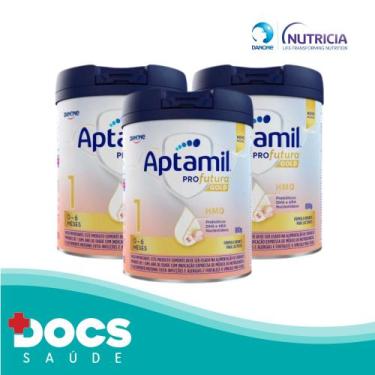 Imagem de Fórmula Infantil Aptamil Profutura Gold 1 800Gr Danone Kit 03 Unidades