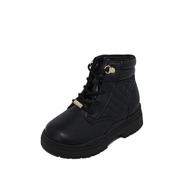 Imagem de Bota Coturno Infantil Feminino Molekinha Original 2179.201 - Preto - 29