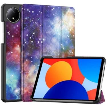 Imagem de Capa para tablet Xiaomi Redmi Pad SE 22.1 cm 2024 couro triplo suporte magnético para tablet Redmi Pad se 22.1 cm capa funda (F, para Redmi Pad SE 8.7)