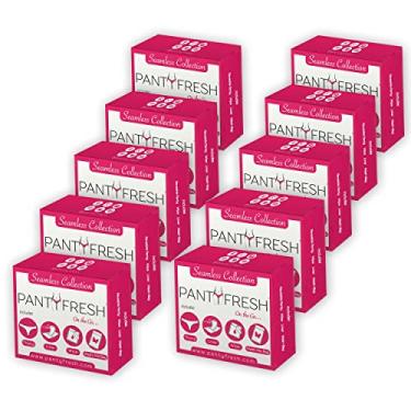 Imagem de Panty Fresh O kit de higiene essencial 4 em 1 inclui calcinha fio dental sem costura, lenço fresco e forro de calcinha - kit de higiene pessoal de viagem para acidentes