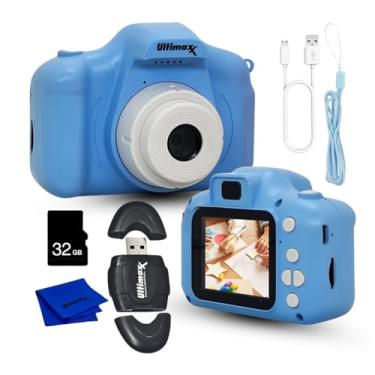 Imagem de Ultimaxx Pacote essencial de câmera digital infantil - Inclui: cartão microSD de 32 GB, leitor de cartão de memória de alta velocidade com slot microSD interno, cordão, pano de microfibra e mais