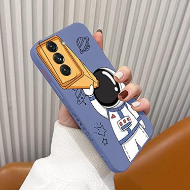 Imagem de Astronauta com capa de telescópio para Samsung Galaxy S21 S20 FE S10 S10e Note 20 ultra 10 9 Plus Pro Capa de telefone macio à prova de choque, cinza lavanda2, para S21Ultra