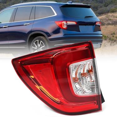 Imagem de Huray Conjunto de luz traseira esquerda para Honda Pilot 2019 2020 2021 [33500TG7A11] Substituição da lâmpada traseira original (lado do motorista))