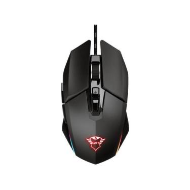 Imagem de Mouse Gamer RGB Trust Óptico 6000DPI - 7 Botões GXT 950 Idon, Preto