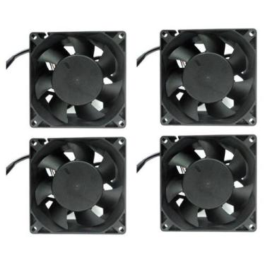 Imagem de 4 pc micro ventilador ventoinha 80x80x38 mm cooler 24v 0,30a - OMEGA