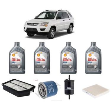 Imagem de Kit revisao troca de oleo kia sportage 2.0 16v 2011 a 2015 - SHELL