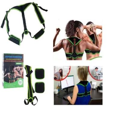 Imagem de Colete postural corretor de postura com ima magnetico e protecao almof