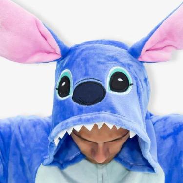 Imagem de Macacão Kigurumi Stitch Disney - ZonaCriativa, P, Azul