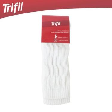 Imagem de Meia Aeróbica Cano Longo Trifil T07048, Branco, 35/38