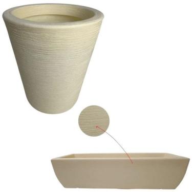 Imagem de Vaso De Polietileno + Jardineira Viena 100x23 Para Plantas - Alpe & Ar