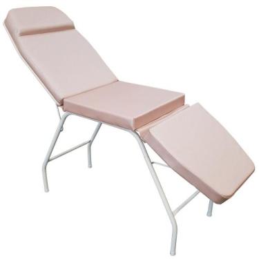 Imagem de Maca 3 Posições Reclinável For-ty Estética Tatuagem Massagem, Rosê