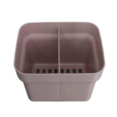 Imagem de Escorredor Porta talheres Compacto com 2 divisórias Micromax, ROSA