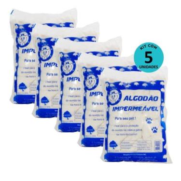 Imagem de Kit Algodão Hidrófobo Impermeável Cotlín 500g com 5 unidades