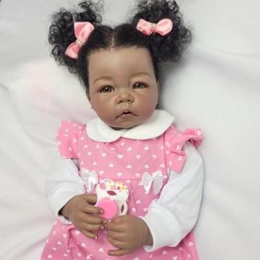 Imagem de Bebê Reborn Menina, Tecido, Pronta Entrega - Mundo Azul e Rosa
