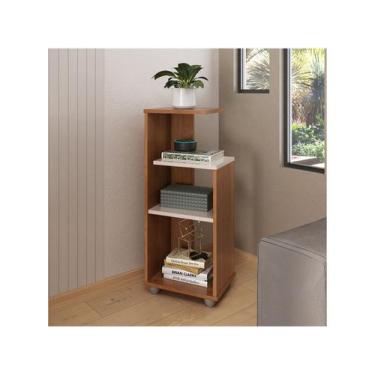 Imagem de Mesa Lateral de MDF Bis Artely, Cinamomo e Off White