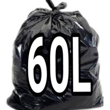 Imagem de saco de lixo preto reforçado 60litros - recipoli