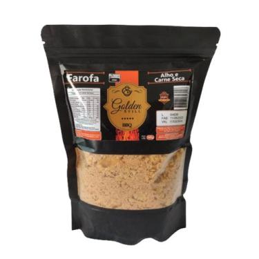 Imagem de FAROFA CHURRASCO PREMIUM CARNE SECA E ALHO GOLDEN STILL 300g